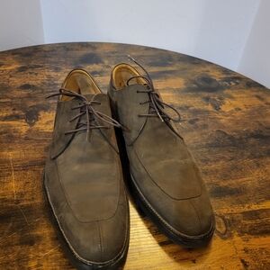 Cole Haan Split Toe Derby Shoes Mens 11 M Brown Suede Rubber Sole Maine USA